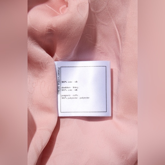 Chanel Pink Silk Blazer Jacket Spring/Summer 2017 Collection Size 36 - Picture 10 of 11